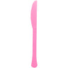 Amscan - Coutellerie De Plastique (20) - Couteau - Rose Foncé - Party Shop