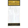 Amscan - Couteux De Plastique Premium (20) - Blanc - Party Shop