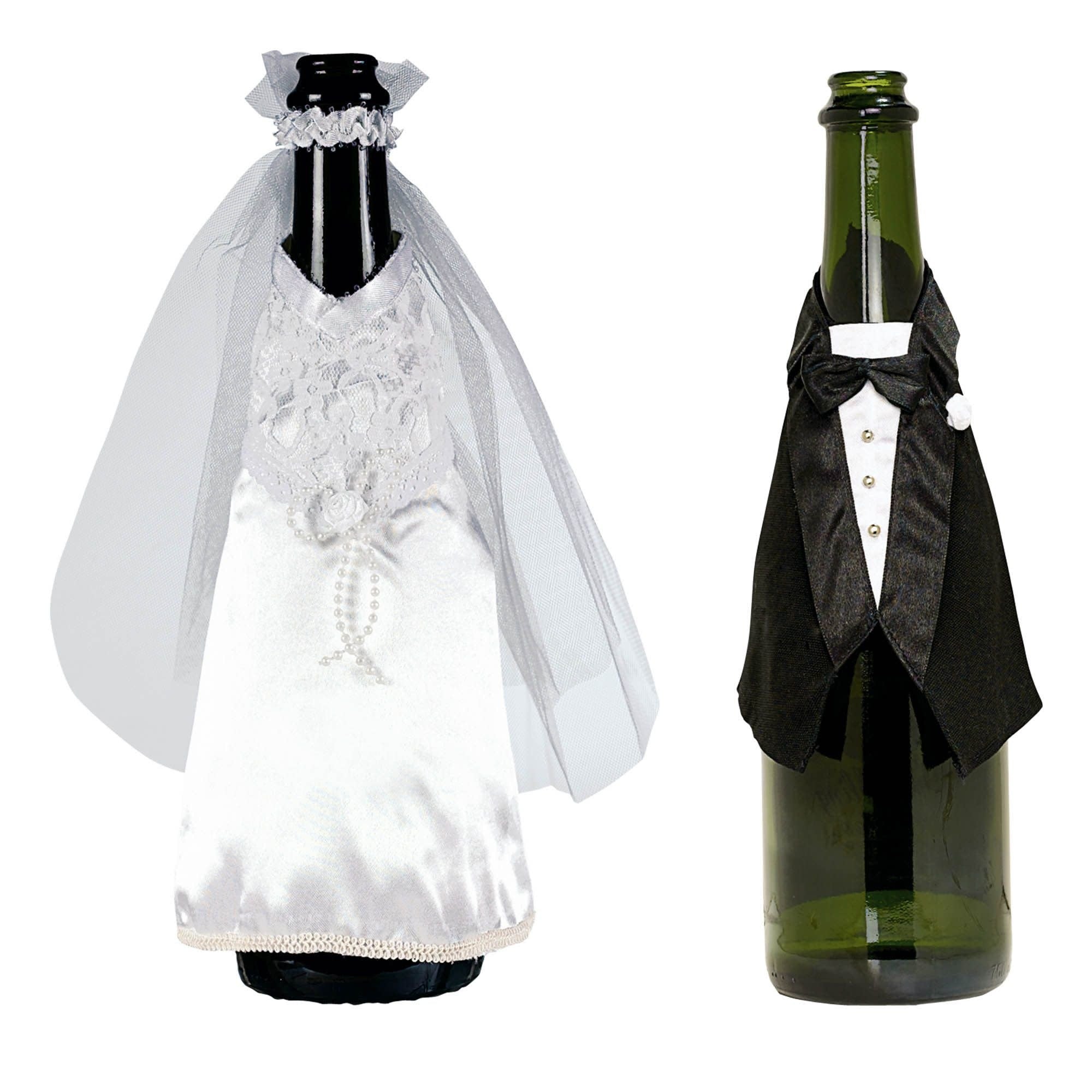 Couvre - Bouteille De Mariage - Les Mariés Party Shop