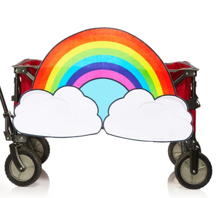 Couvre Chariot - Arc - En - Ciel Party Shop