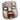 Creepy doll face mask with realistic vintage look – adult size Halloween accessory - Funworld - Party Shop