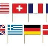 Beistle Co. - Cure Dents (50) - Drapeaux Internationaux - Party Shop