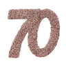 Santex - Déco À Parsemer Rose Gold 70 Ans (6) - Party Shop