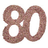 Santex - Déco À Parsemer Rose Gold 80 Ans (6) - Party Shop