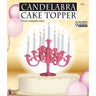 RUBIES - Décoration De Gâteau - Candélabre Rose - Party Shop