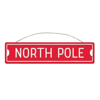 Décoration De Noël En Métal - North Pole (5 1/4" X 22 2/5") Party Shop