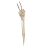 Seasons LTD - Décoration D’Halloween : Piquet De Terrain 18.5Po Squelette Avec Signe De Paix - Party Shop