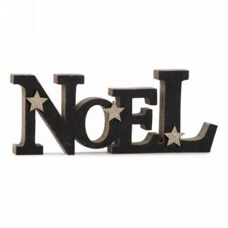 Decoration En Bois - Noel - Noir Party Shop