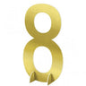 Amscan - Décoration En Papier - 8 Or - Party Shop
