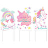 Amscan - Décoration Extérieur - Happy Birthday Licorne - Party Shop