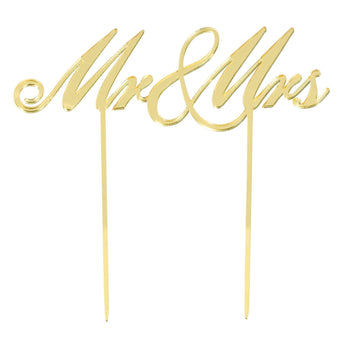 Décoration Gateau - Mr & Mrs 6 1/2" X 6 1/2" Party Shop