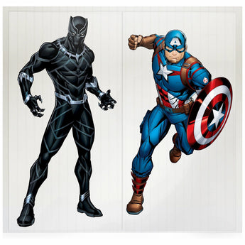 Décoration Murale - Avengers (Capitaine America Et Panthere Noire) - Party Shop