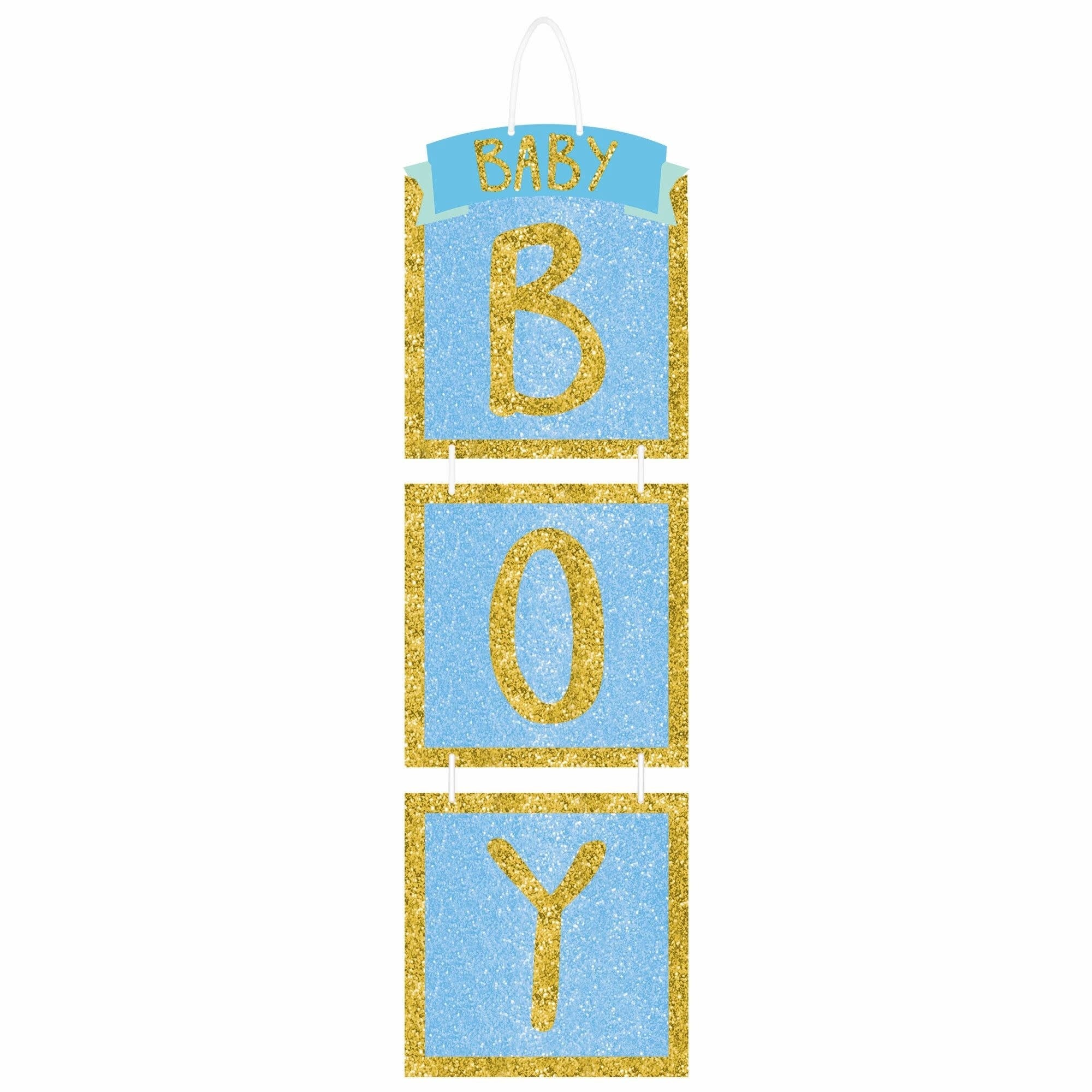 Decoration Suspendue Brillante - Baby Boy Party Shop