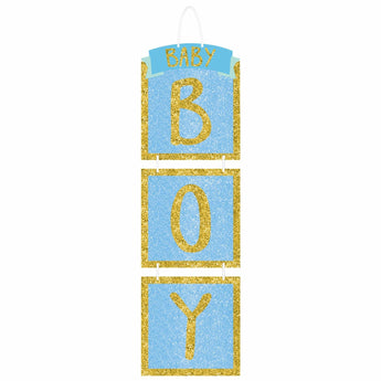 Decoration Suspendue Brillante - Baby Boy Party Shop