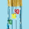 Beistle Co. - Décoration Suspendue Spirale (3Pi) - 30 Ans - Party Shop