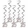 Beistle Co. - Décoration Suspendues (5) - 25e Anniversaire Argent - Party Shop