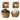 Creative Converting - Décorations Cupcakes Fete En Blocs (12) - Party Shop
