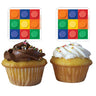Creative Converting - Décorations Cupcakes Fete En Blocs (12) - Party Shop