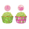 Creative Converting - Decorations Pour Petits Gateaux Baleines Roses (12) - Party Shop