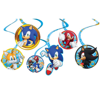 Décorations Suspendues (12) - Sonic - Party Shop
