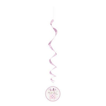 Décorations Suspendues (3) Baby Shower - Éléphant Floral Rose Party Shop