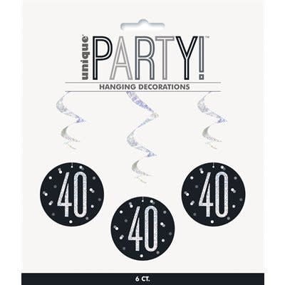 Décorations Suspendues (6) - 40 Ans - Party Shop