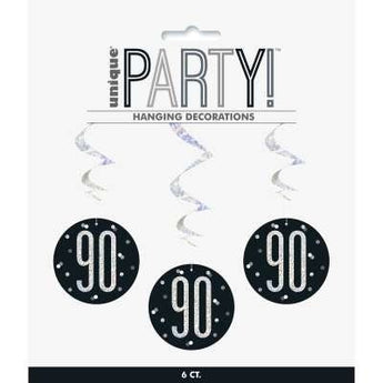 Décorations Suspendues (6) - 90 Ans - Party Shop