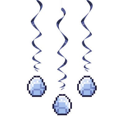 Unique - Décorations Suspendues - Pixel (Minecraft) - Party Shop