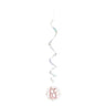 Party Shop - Décorations Suspendues Rosegold  (6) - 65 Ans - Party Shop