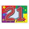 Beistle Co. - Decoupage De Carton 21 Ans - Party Shop