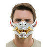 KBW Global - Demi-masque Adulte - Oni japonais argent/or - Party Shop