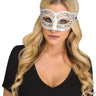FUN WORLD - Demi Masque Vénitien - Damassé Argent - Party Shop