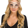 FUN WORLD - Demi Masque Vénitien - Damassé Rose Gold - Party Shop