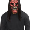 Scary demon vampire mask with fangs and realistic details – adult size Halloween costume accessory - Funworld - Party Shop