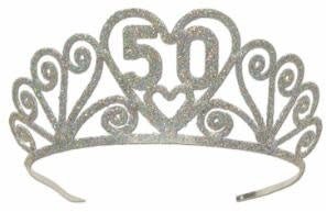 Diademe Argent - 50 Ans - Party Shop