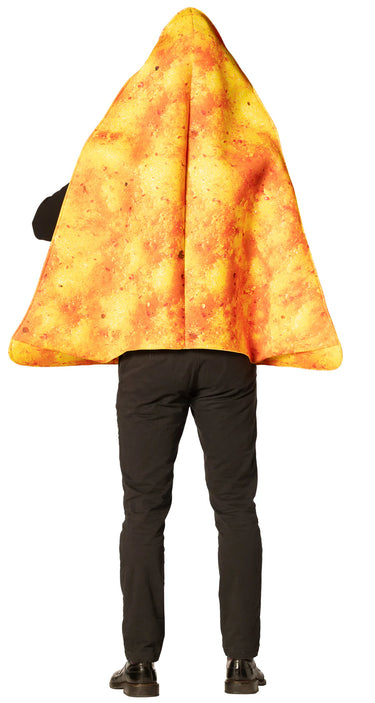 Doritos chip costume for adults – One size fits most. Funny snack-themed outfit for Halloween, parties, and promotional events. - Rasta Imposta - Party shop