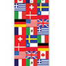 Beistle Co. - Drapeau International Vertical 6Pi - Drapeaux Internationaux - Party Shop