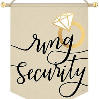 Drapeau Ring Security - Mariage Party Shop