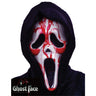 Dripping Bleeding Ghost Face Mask with shroud, tubing, blood pump, and no-drip design – Official Scream Halloween costume accessory. - FunWorld - Party Shop