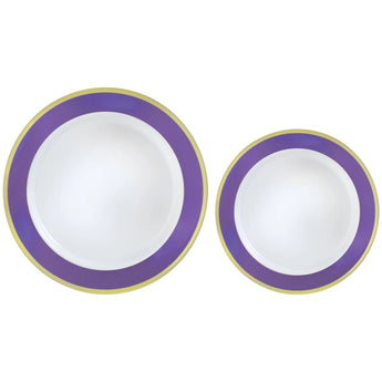 Emballage Multiple D'Assiette De Plastique - Nouveau Mauve Party Shop