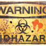 SUNSTAR INDUSTRIES - Enseigne De Métal - Warning Biohazard - Party Shop