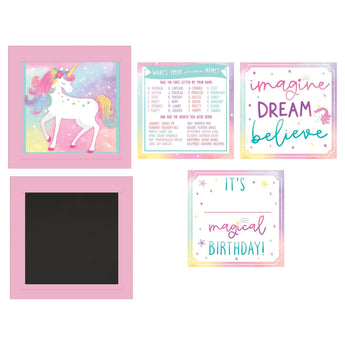 Enseigne Personnalisable - Licorne Enchantée Party Shop