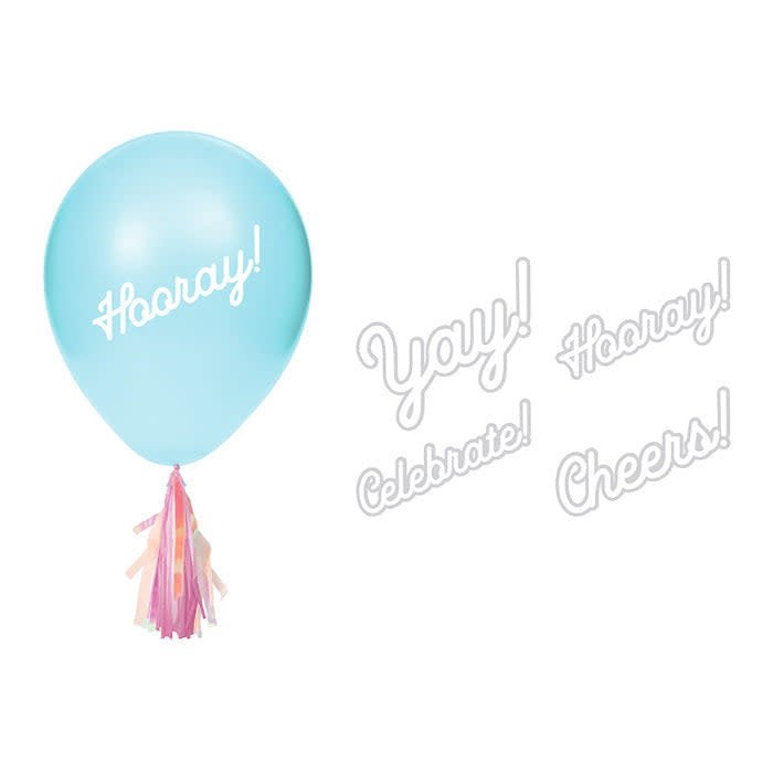 Ensemble D'Autocollants Et Franges Pour Ballons Party Shop