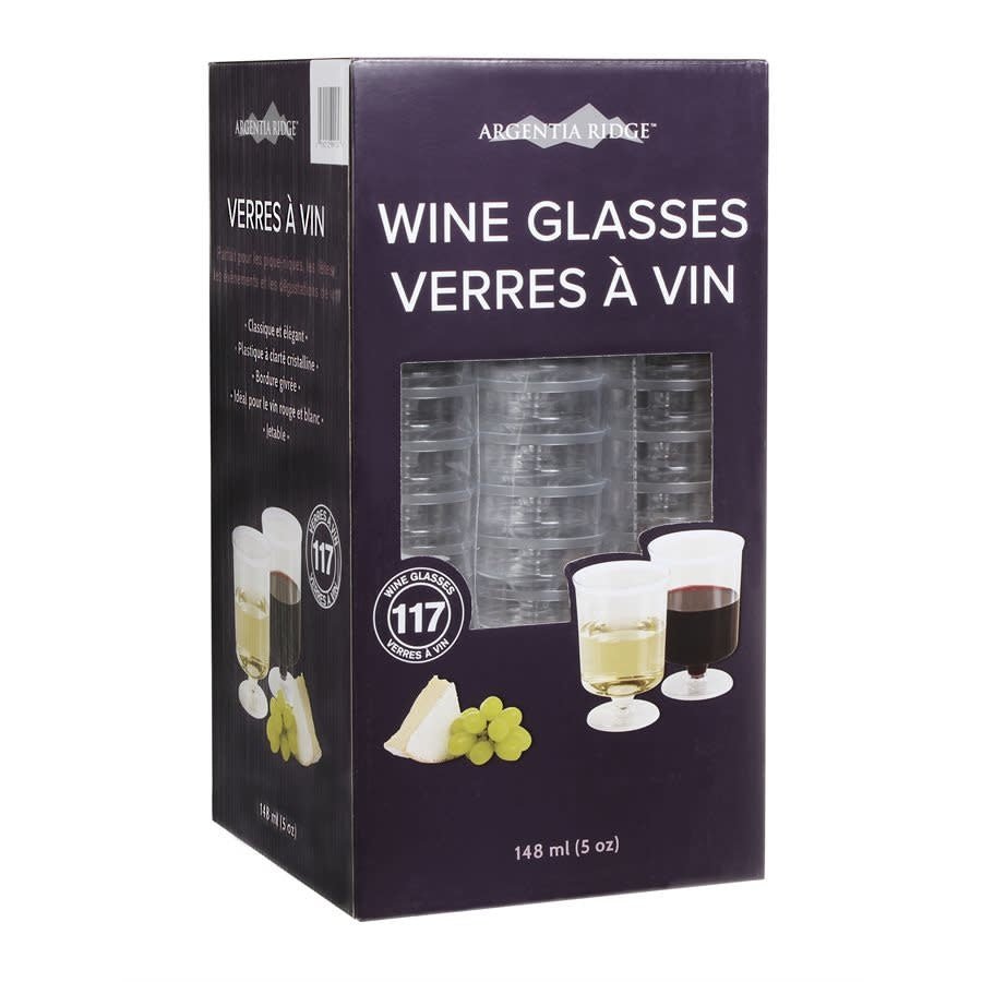 Ensemble De 117 Verres À Vin 5Oz - Transparent Party Shop