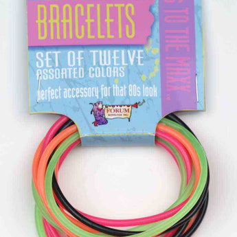 Ensemble de Bracelets (12) Année 80's Party Shop