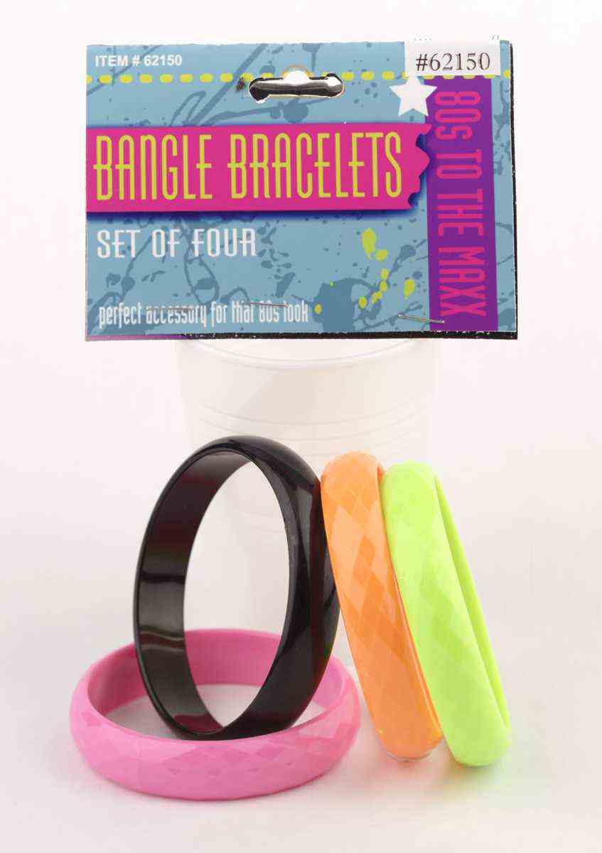 Ensemble de Bracelets (4) Année 80's Party Shop