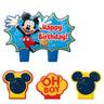 Amscan - Ensemble De Chandelles (4) - Mickey Mouse (Oh Boy) - Party Shop