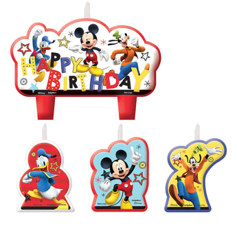 Ensemble De Chandelles (4) - Mickey Mouse Party Shop