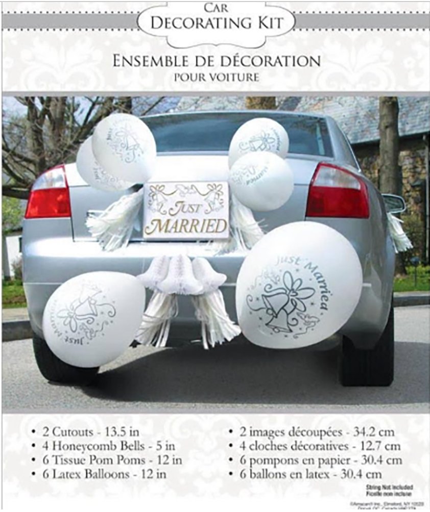 Ensemble De Décoration De Voiture - Mariage Party Shop