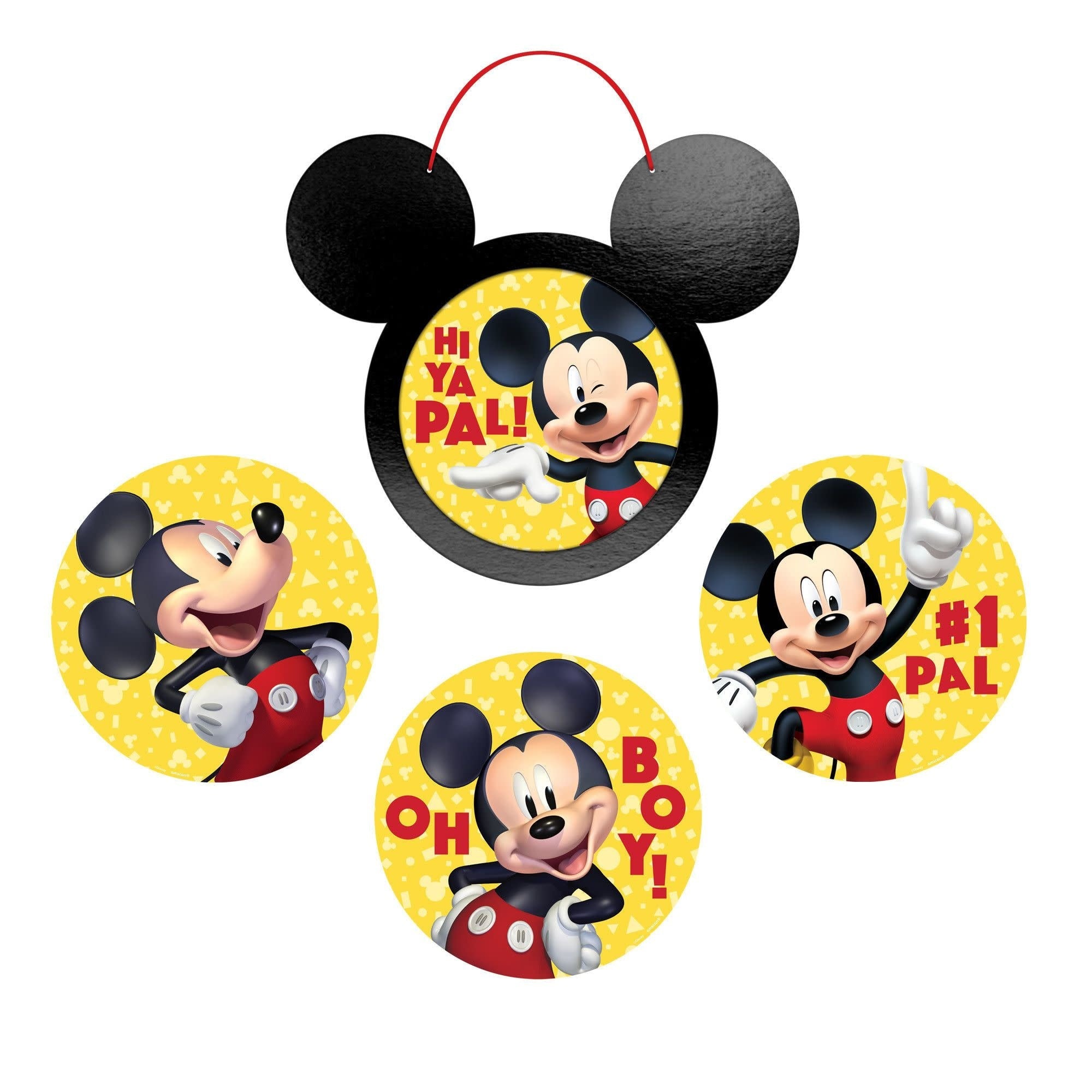 Ensemble De Décoration Personnalisable (4) - Mickey Mouse Party Shop